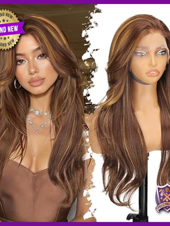 26 Inch Synthetic Glueless Lace Front Wig Heat Resistant Daily Wear main image 6
